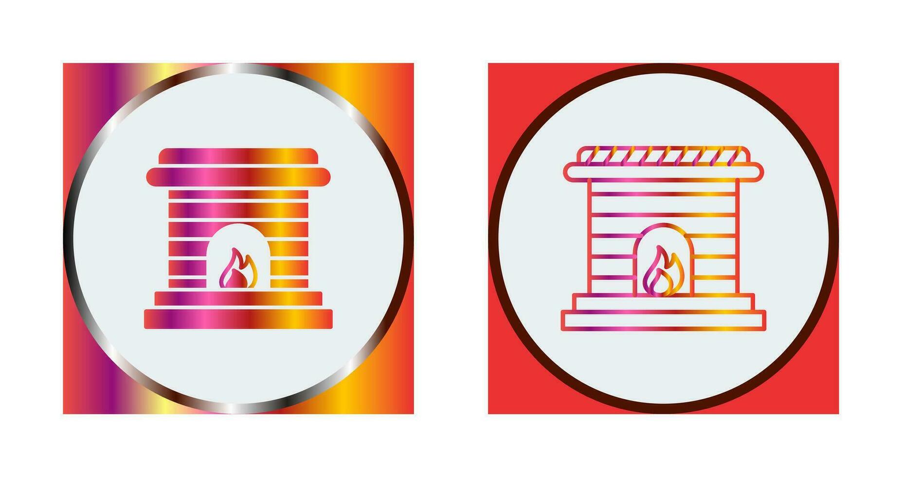 Fireplace Vector Icon