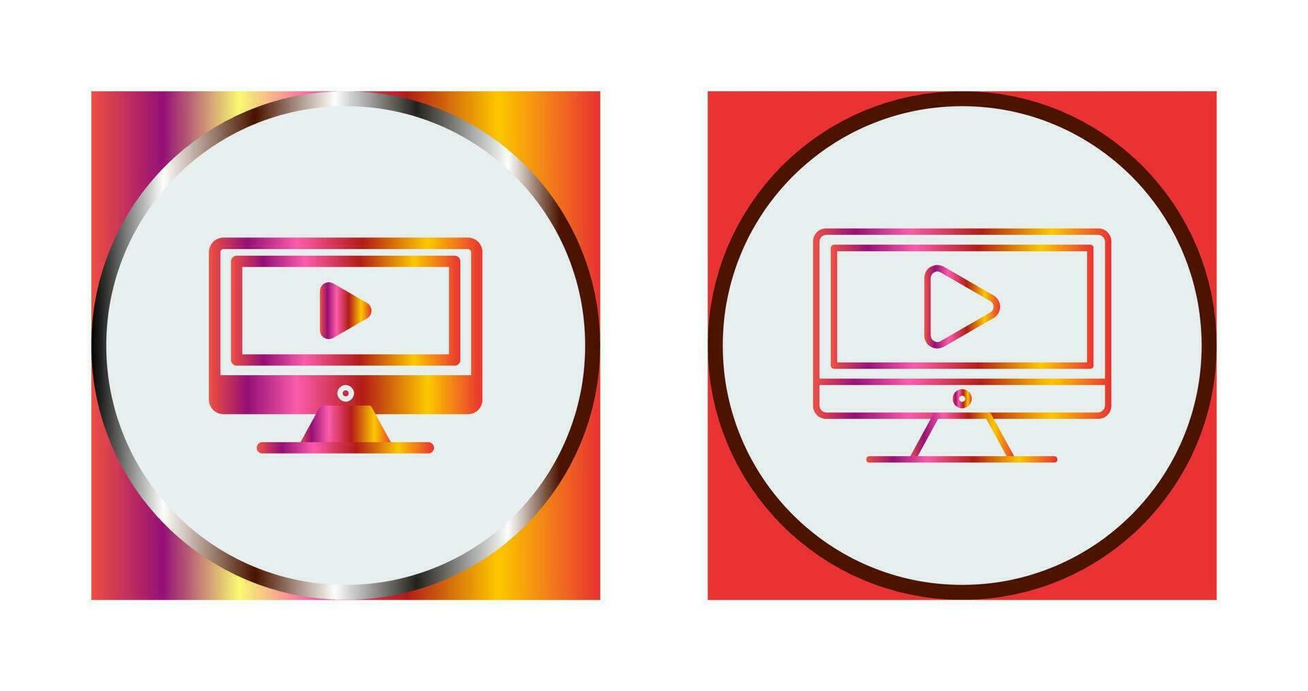 icono de vector de lección de video