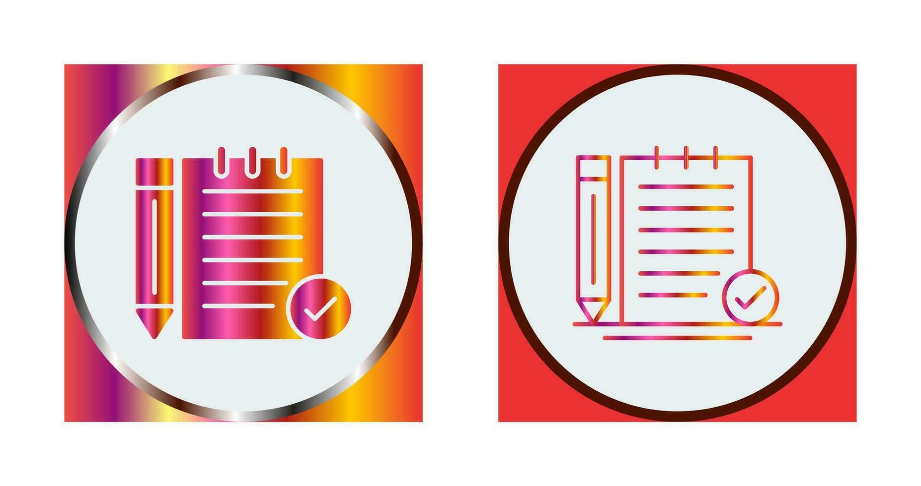 Check Notes Vector Icon