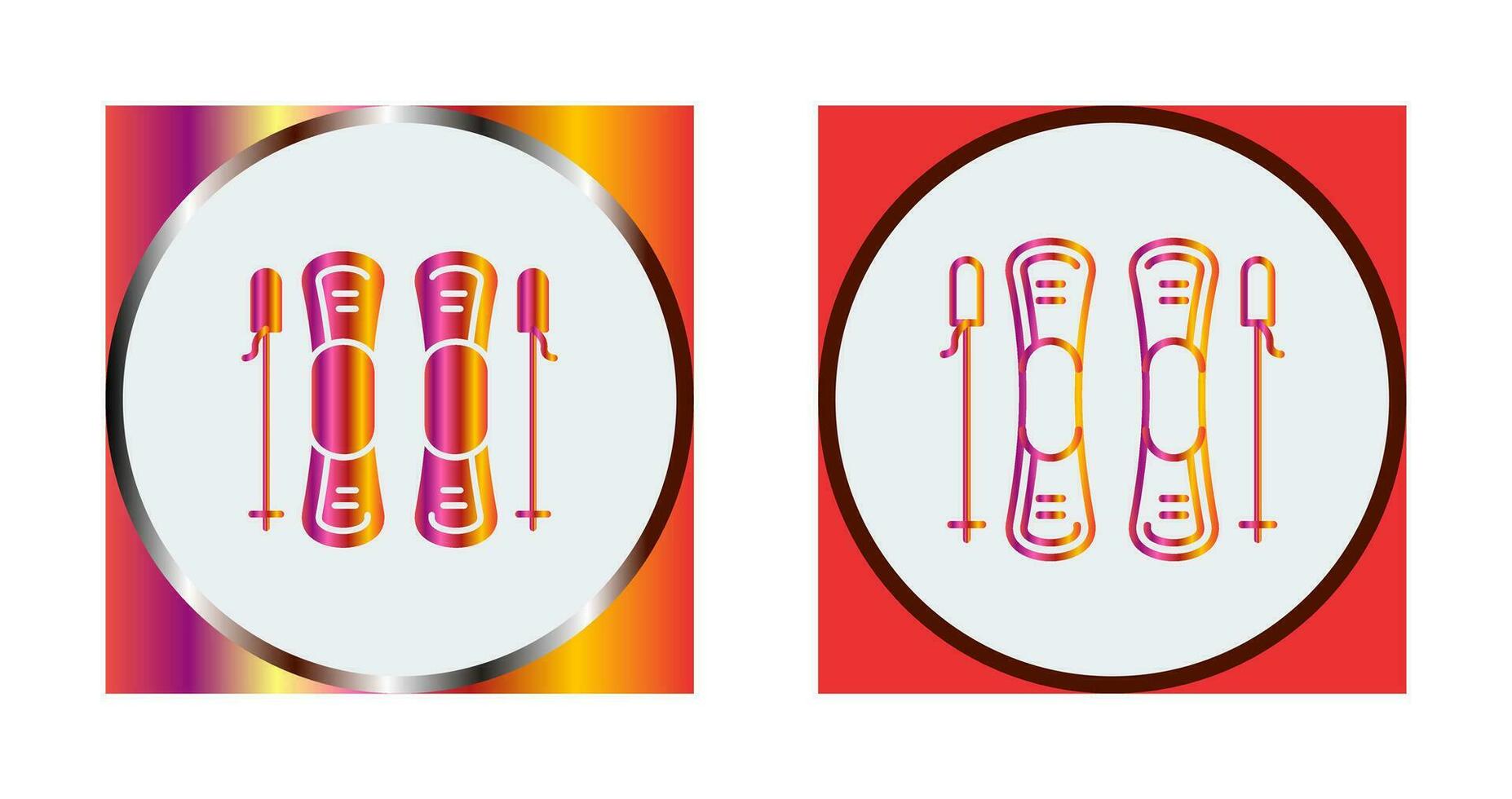 Ski Vector Icon