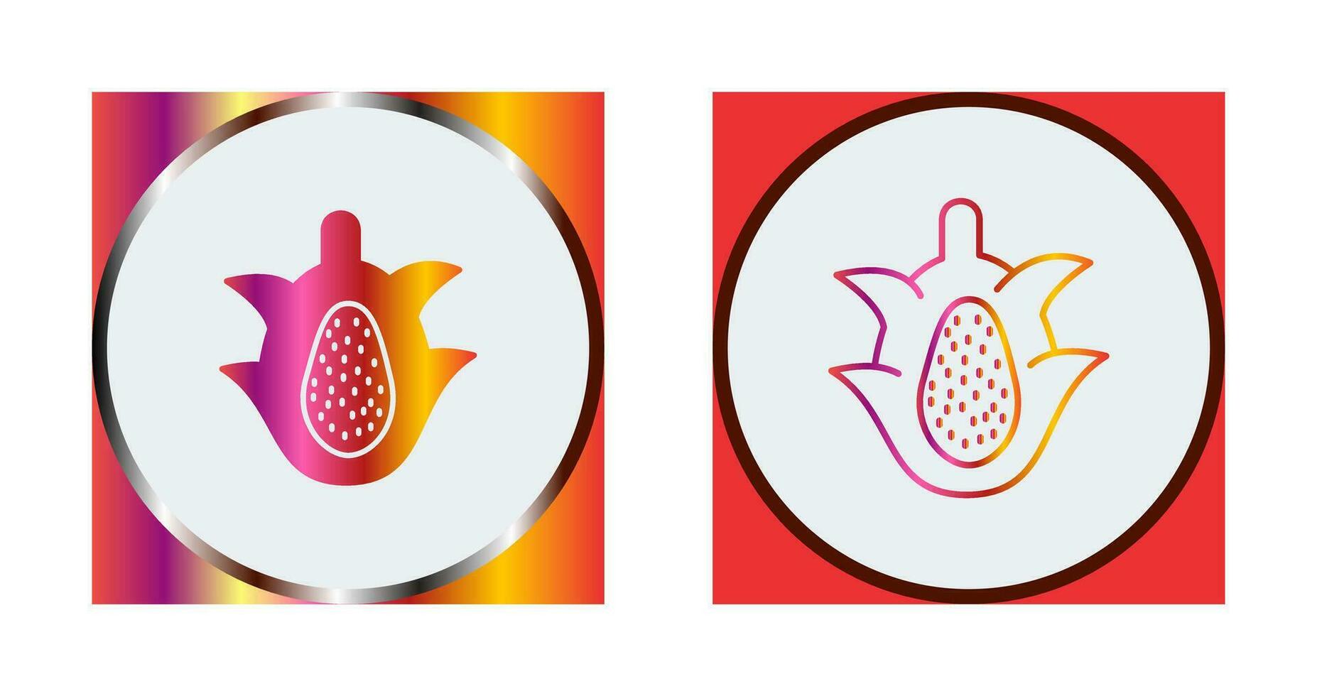 icono de vector de fruta de dragón