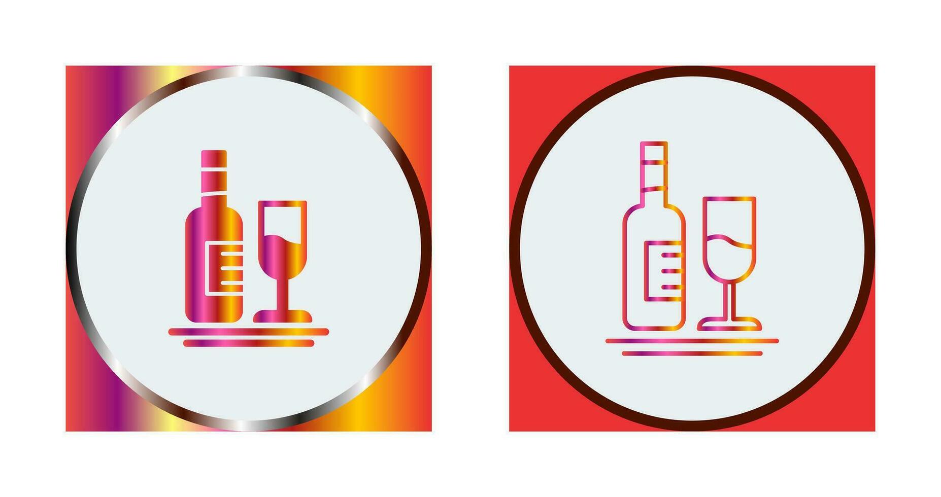 White Wine Vector Icon