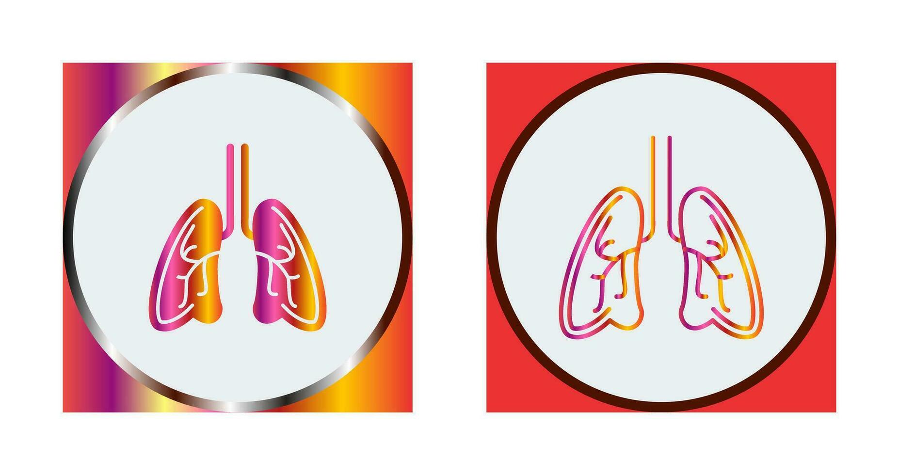 Lungs Vector Icon