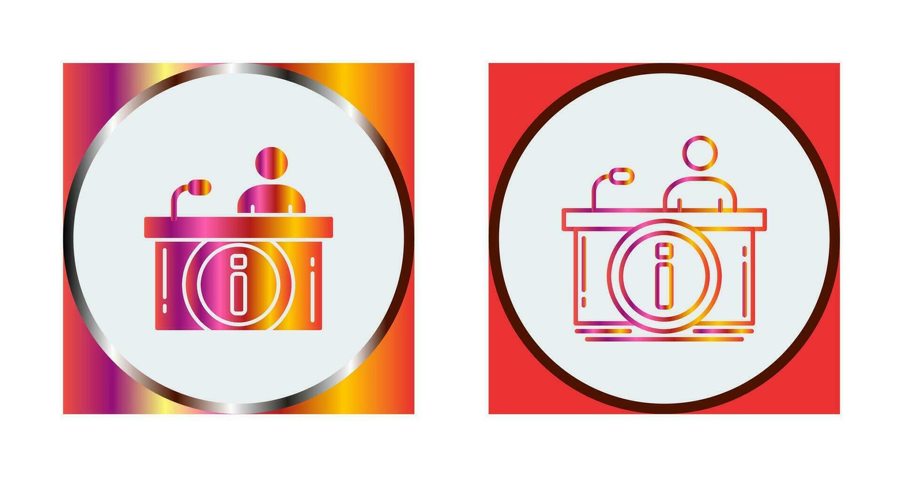Information Desk Vector Icon