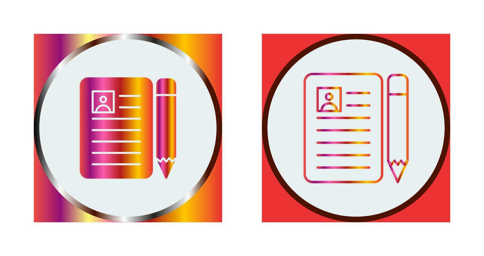 CV Vector Icon