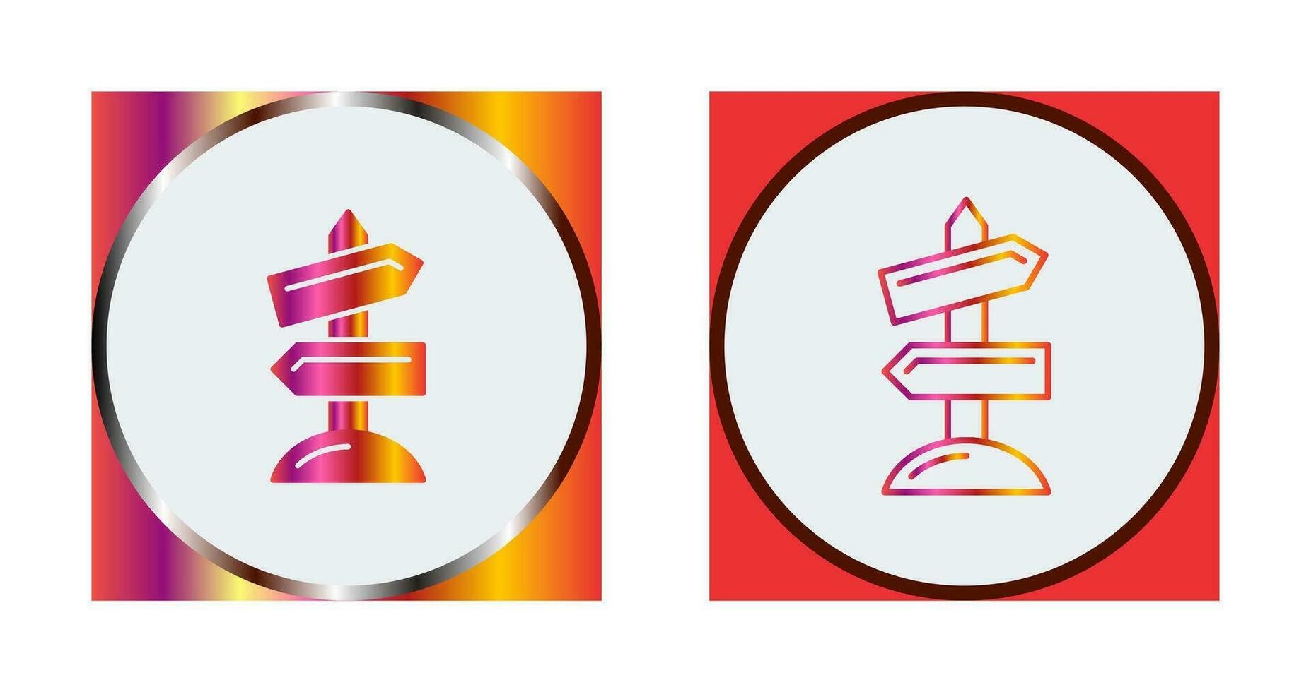 Road Sign Vector Icon