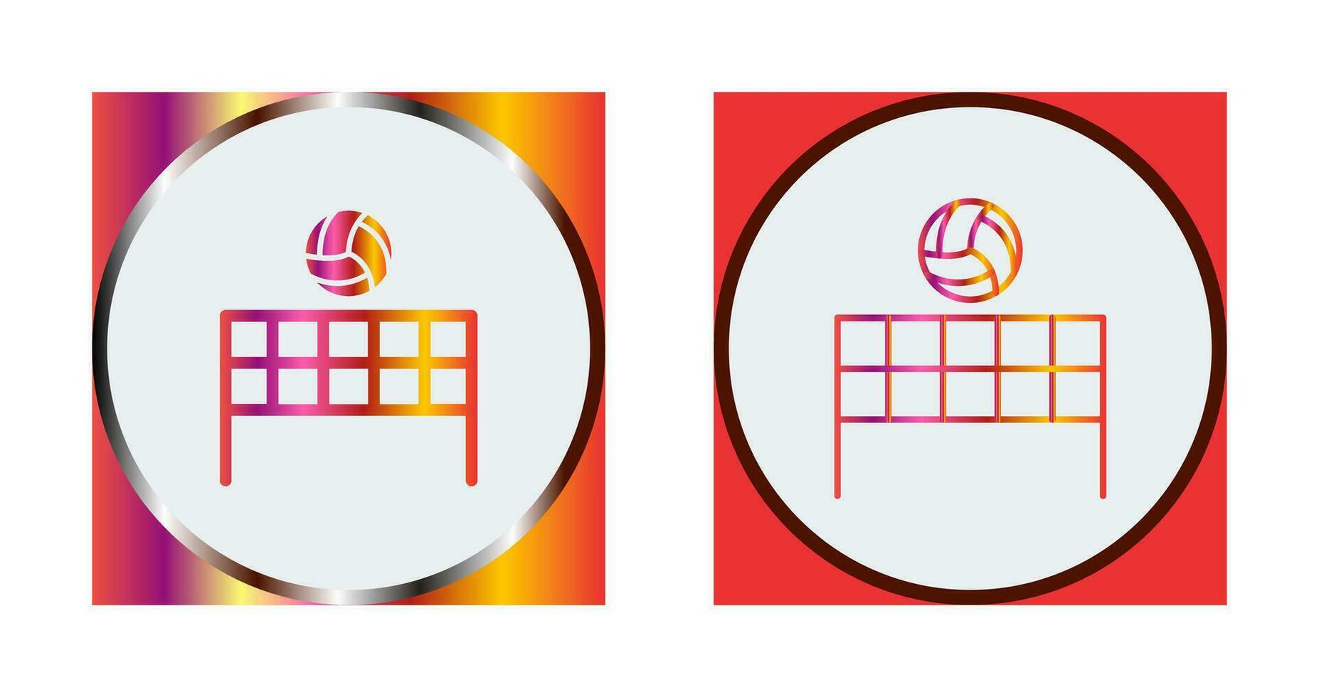 Beach Volleyball Vector Icon