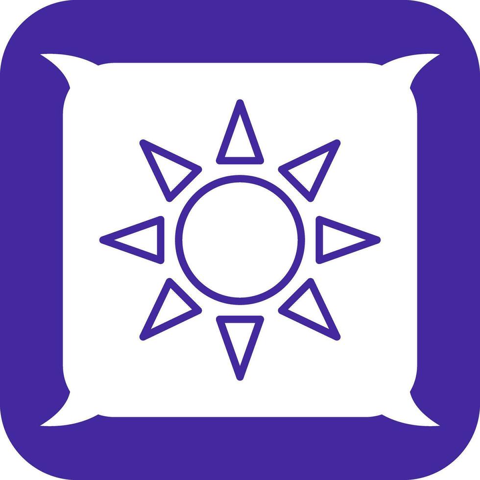 UV Radiation Vector Icon