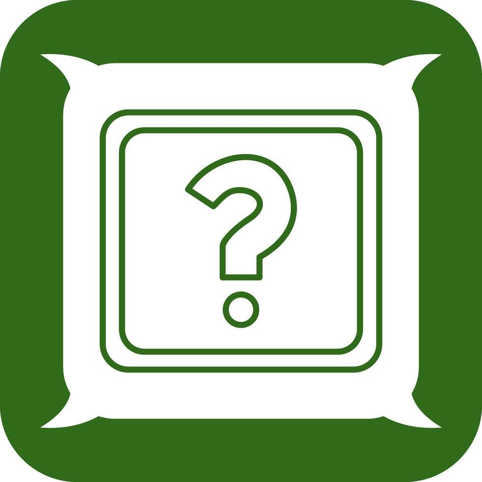 Unique Question Mark Vector Icon