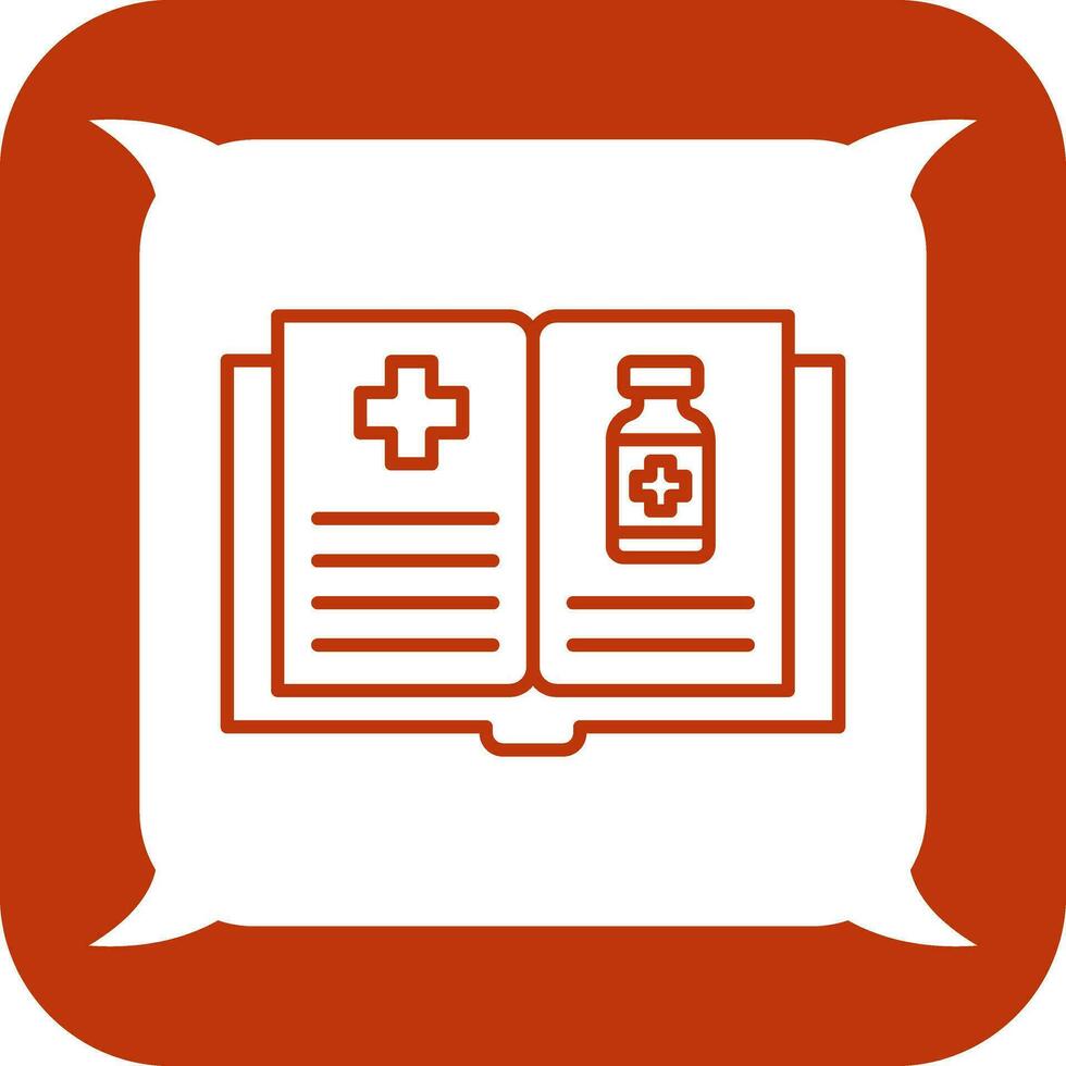 icono de vector de libro médico