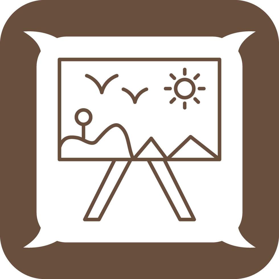 Painting of Canvass Vector Icon