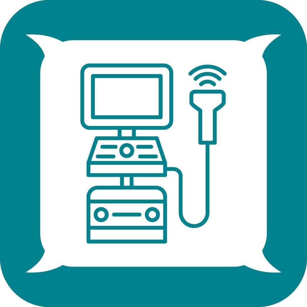 Ultrasound Machine Vector Icon
