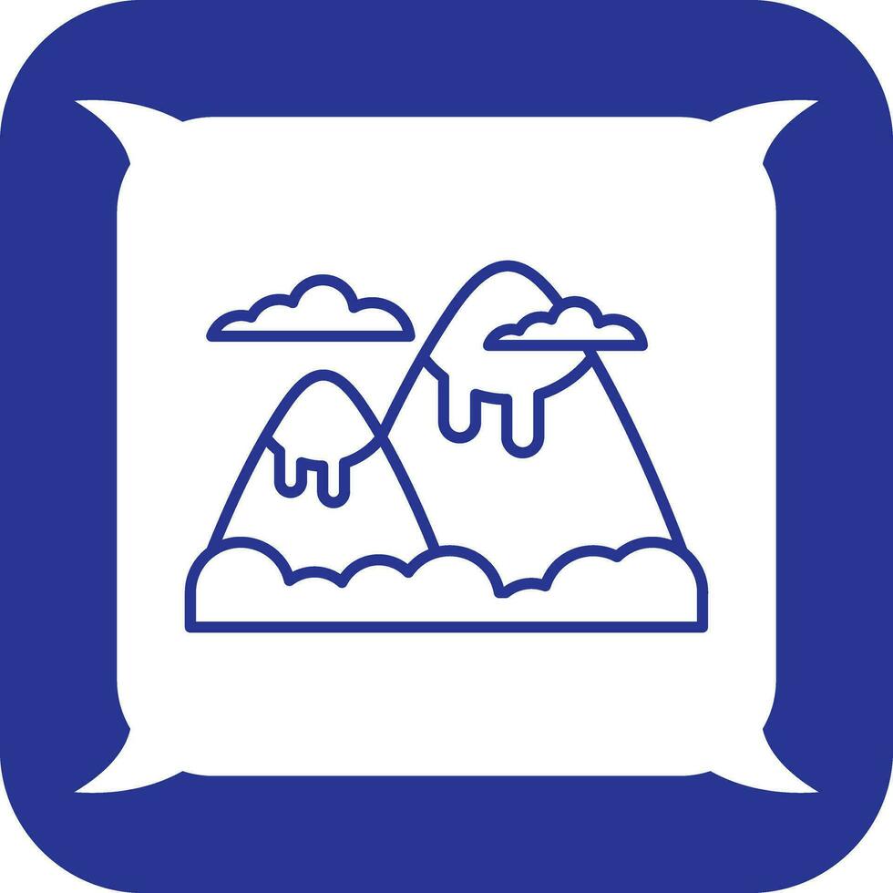 icono de vector de montaña