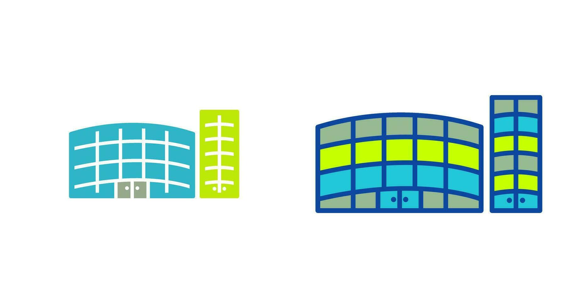 Unique Shopping Mall Vector Icon