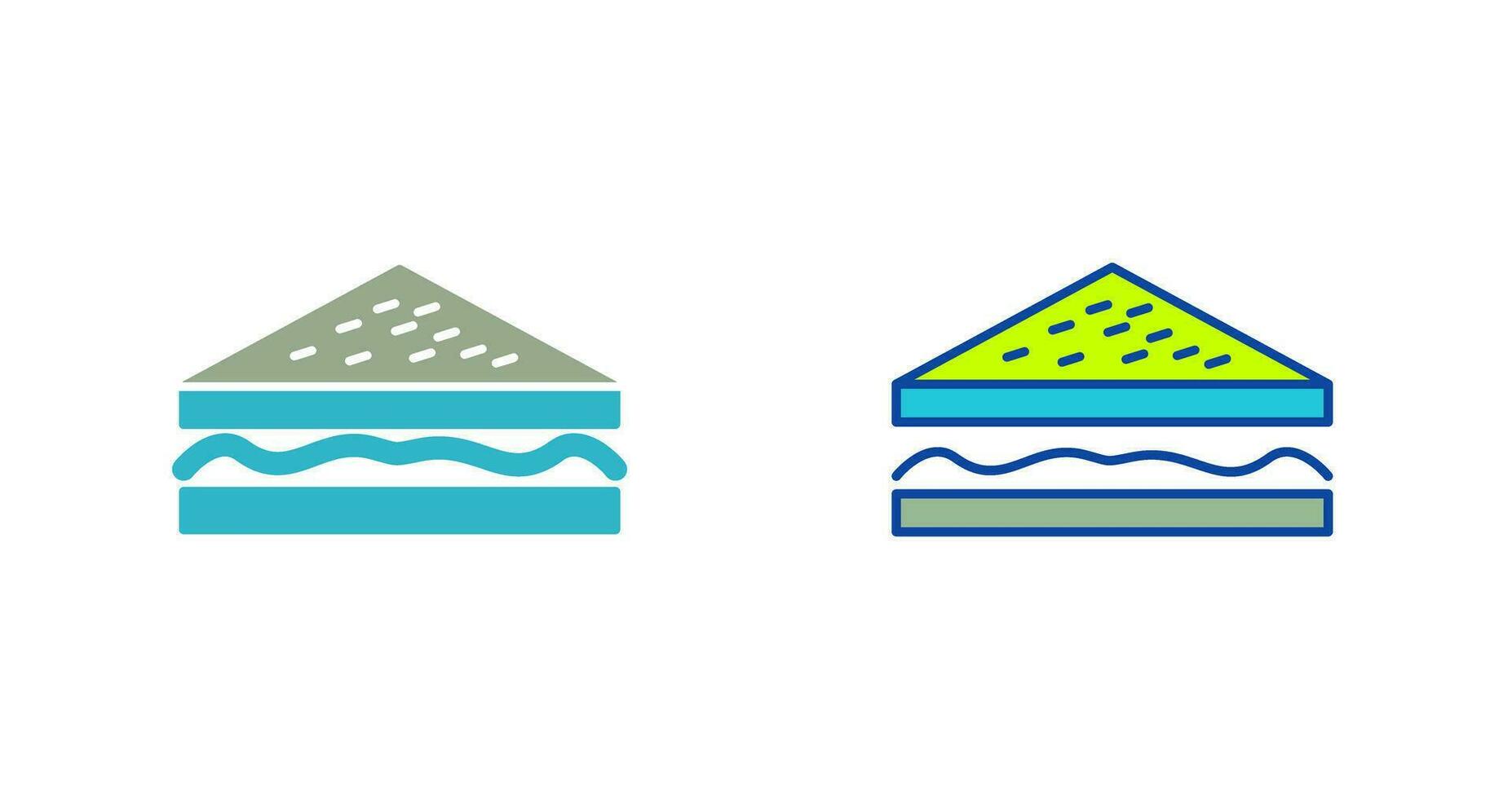 Unique Sandwich Vector Icon