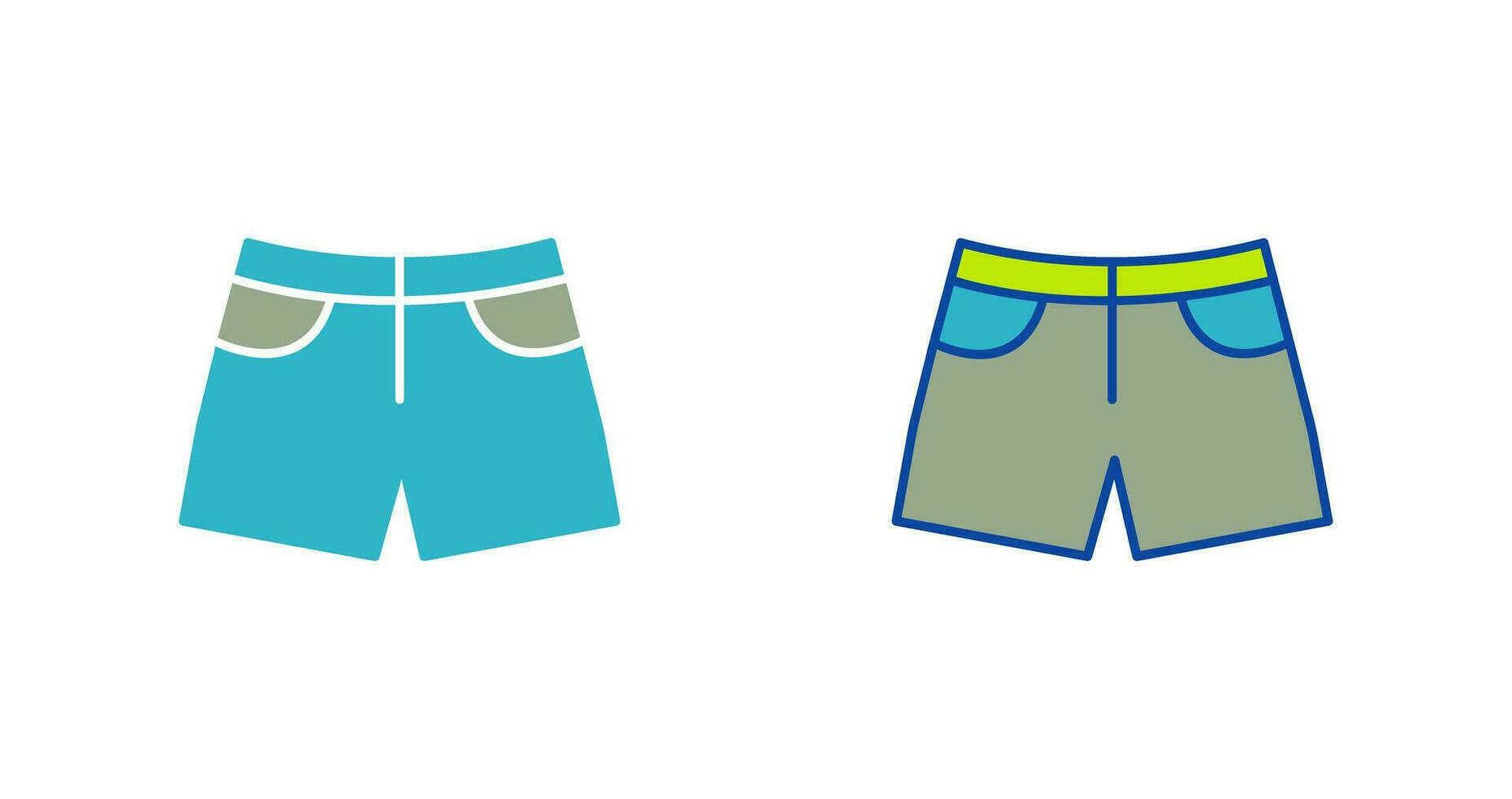 icono de vector de pantalones cortos