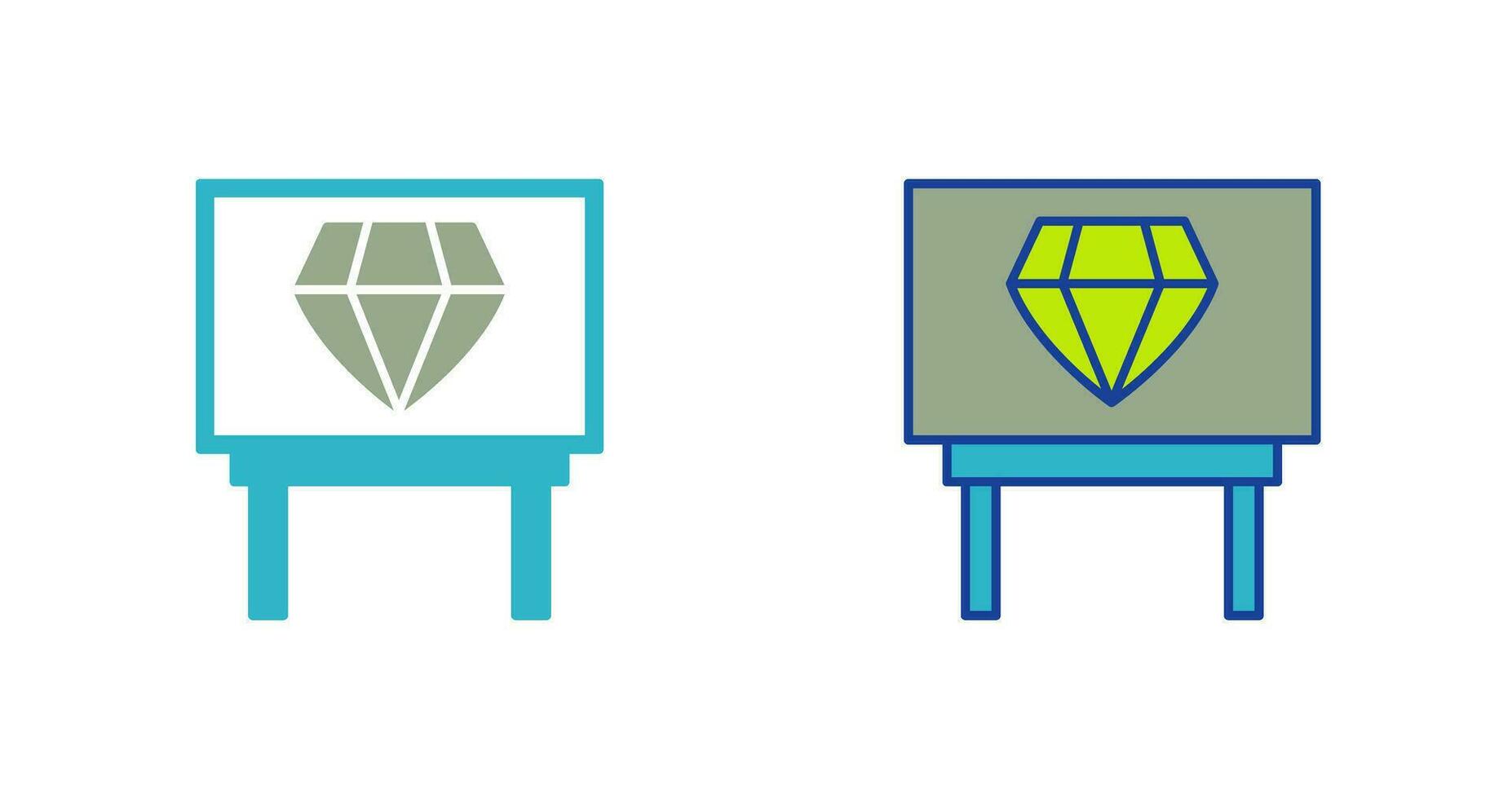 Diamond Exhibit Vector Icon