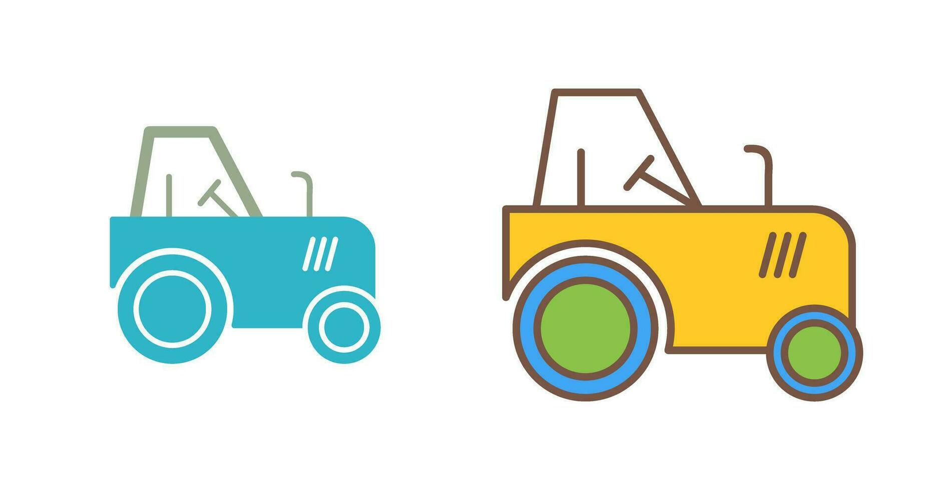 icono de vector de tractor