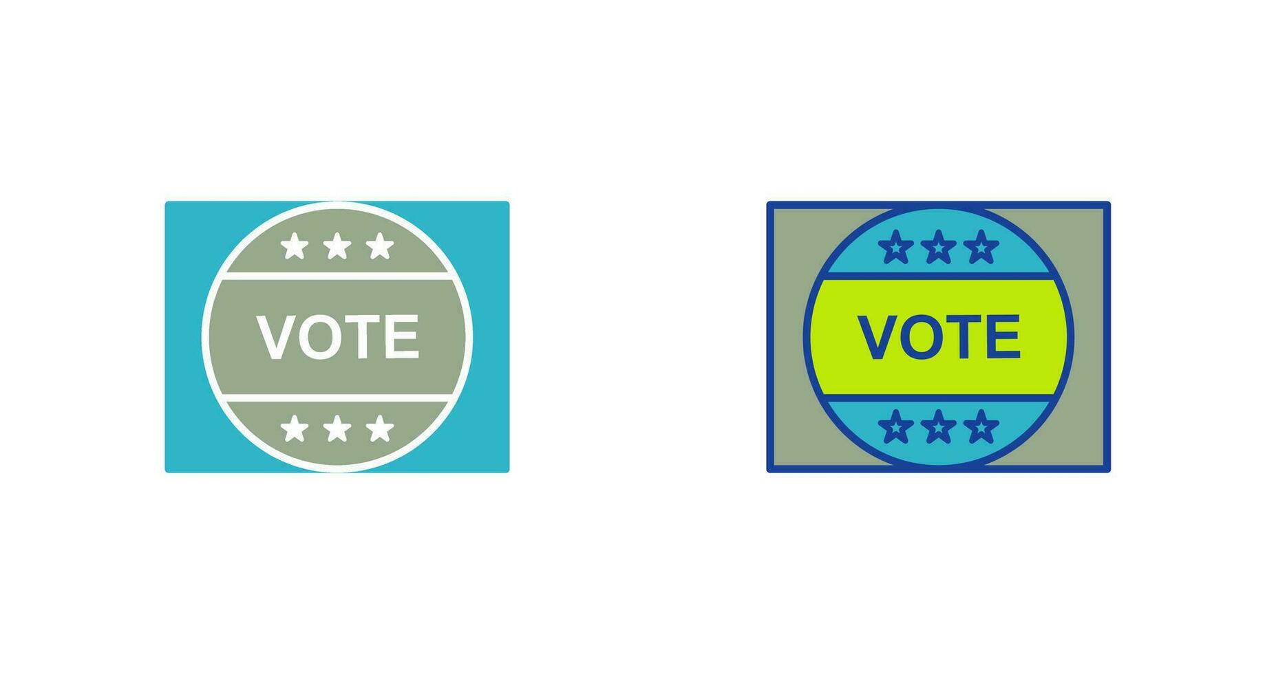 Vote Sticker Vector Icon