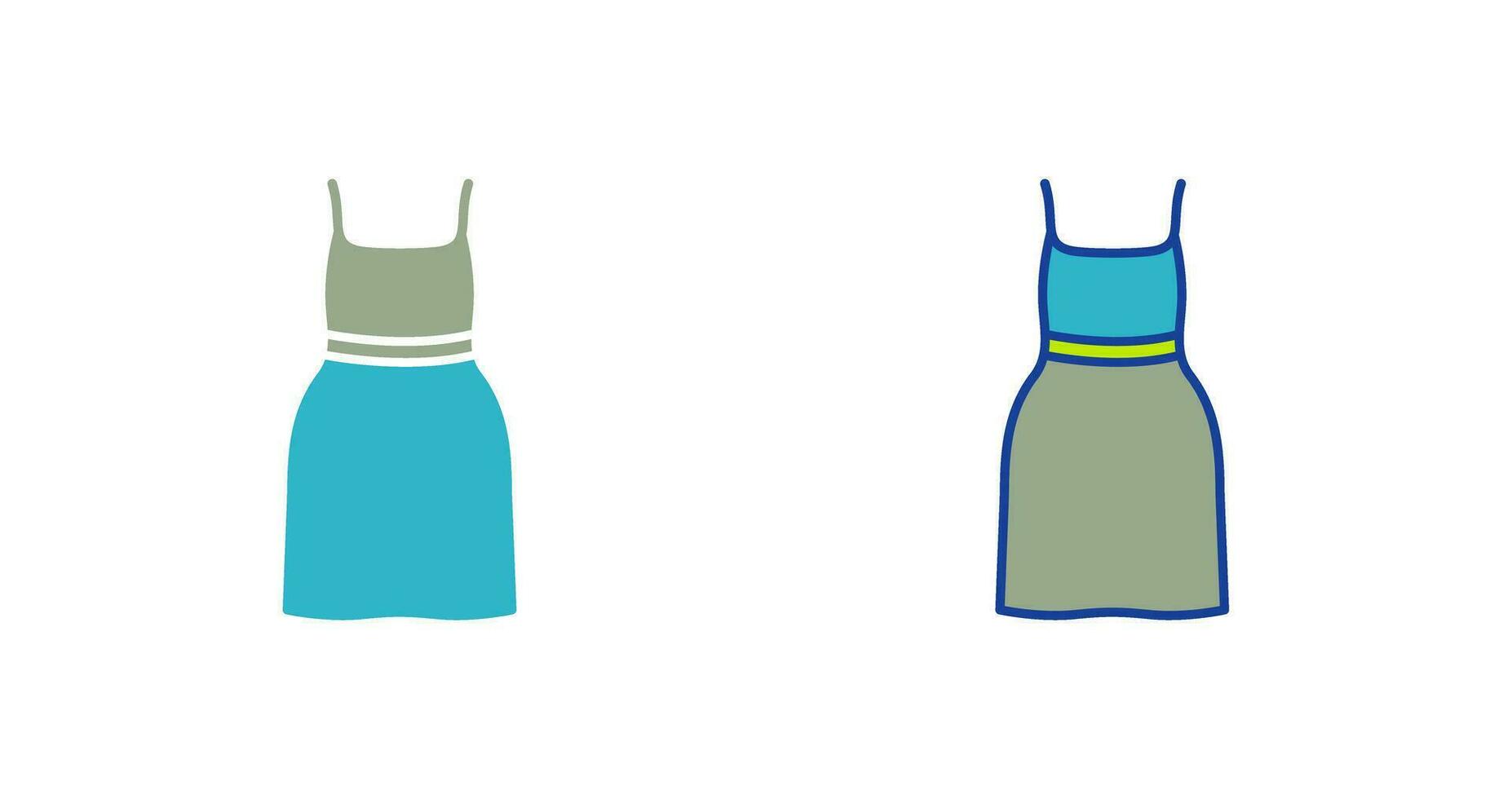 Cocktail Dress Vector Icon