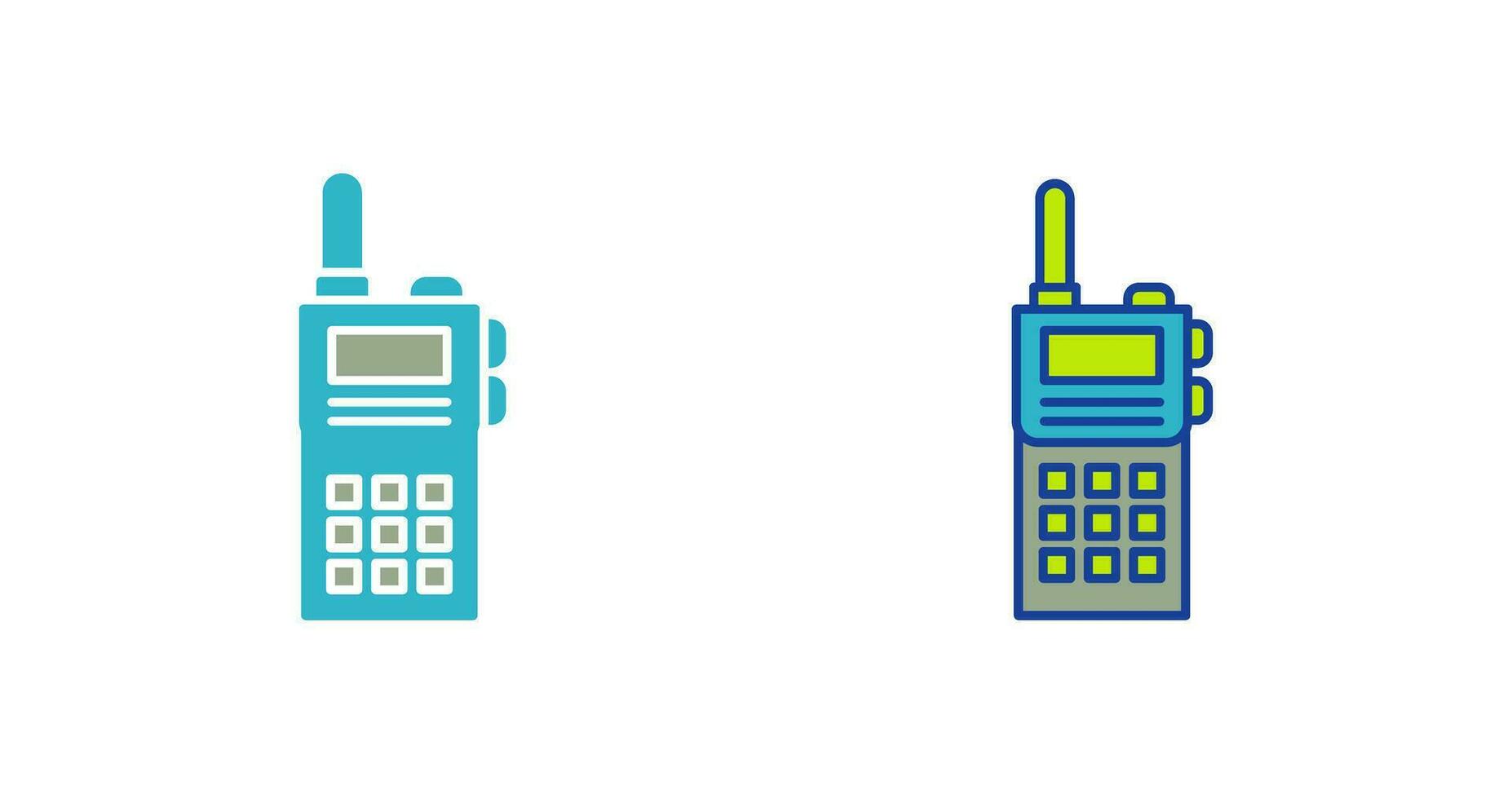 icono de vector de walkie-talkie