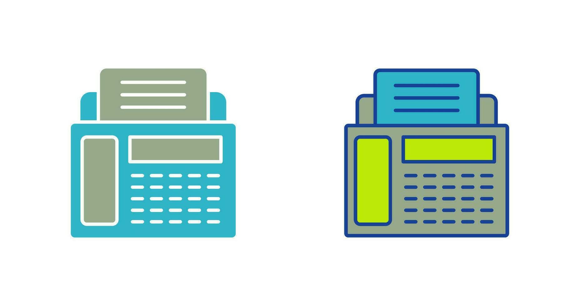Fax Machine Vector Icon