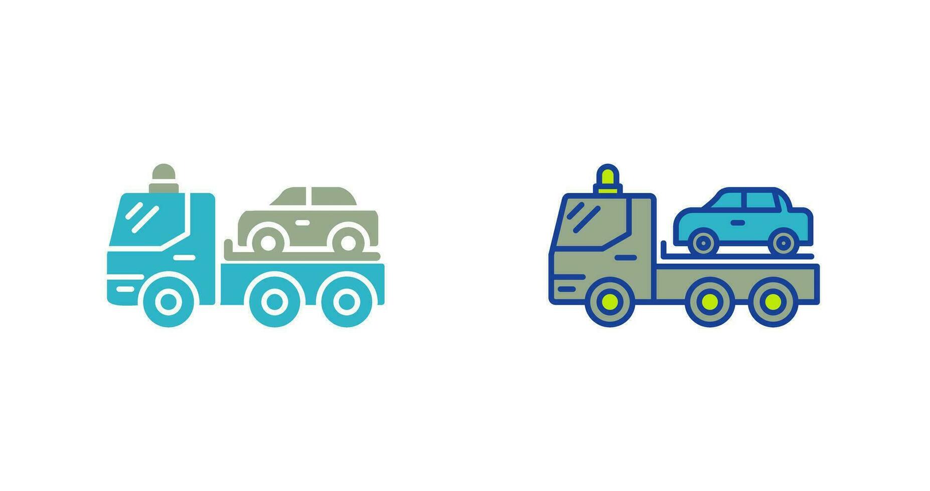 Tow Truck Vector Icon