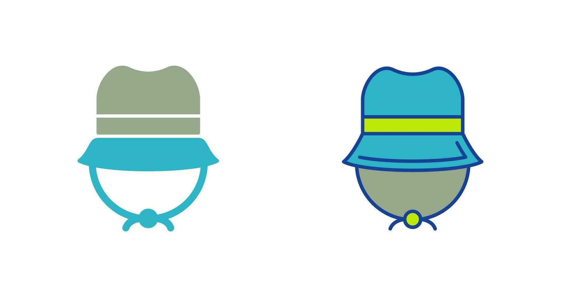 icono de vector de sombrero de camping