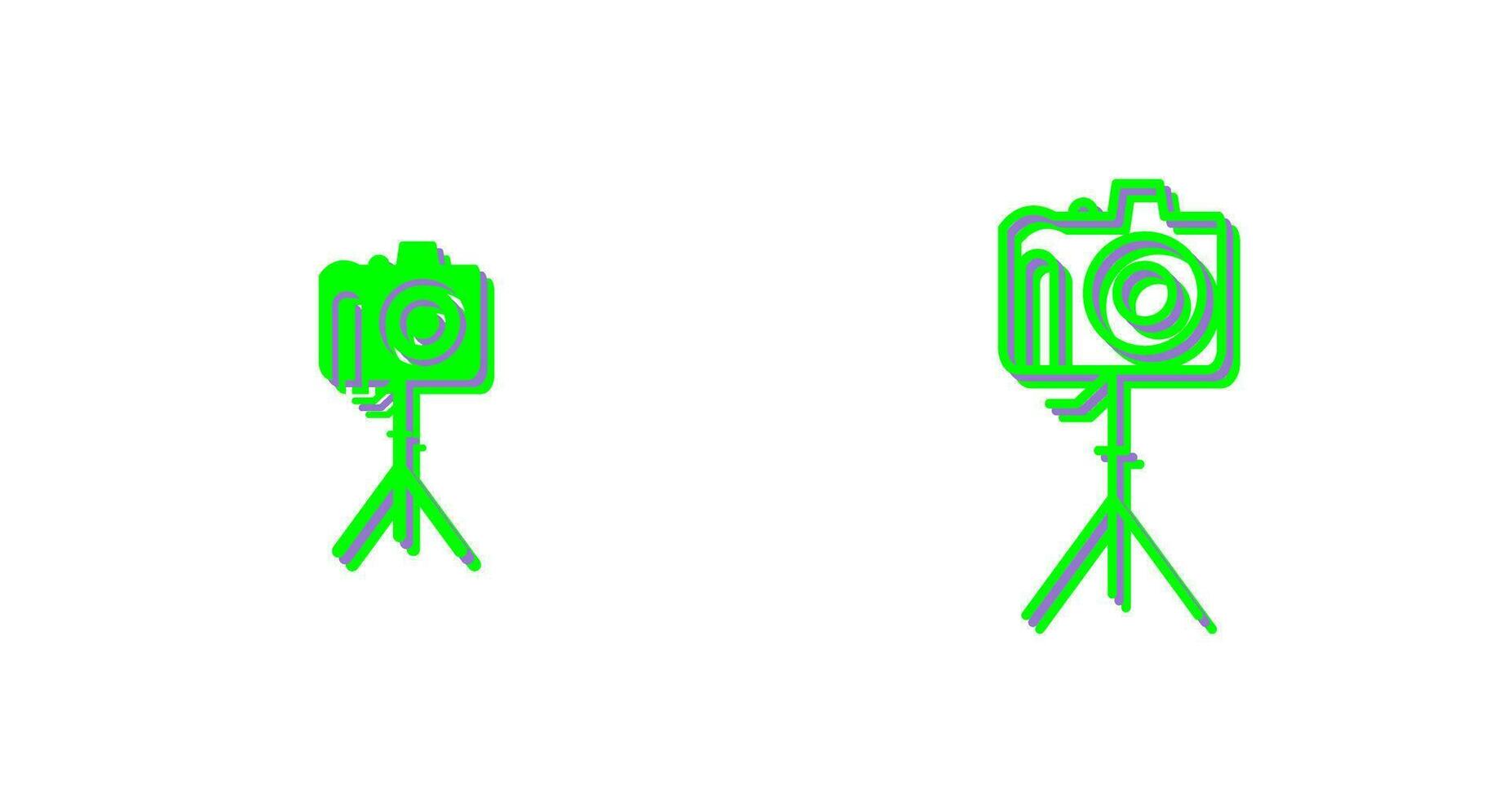 Unique Camera on Stand Vector Icon