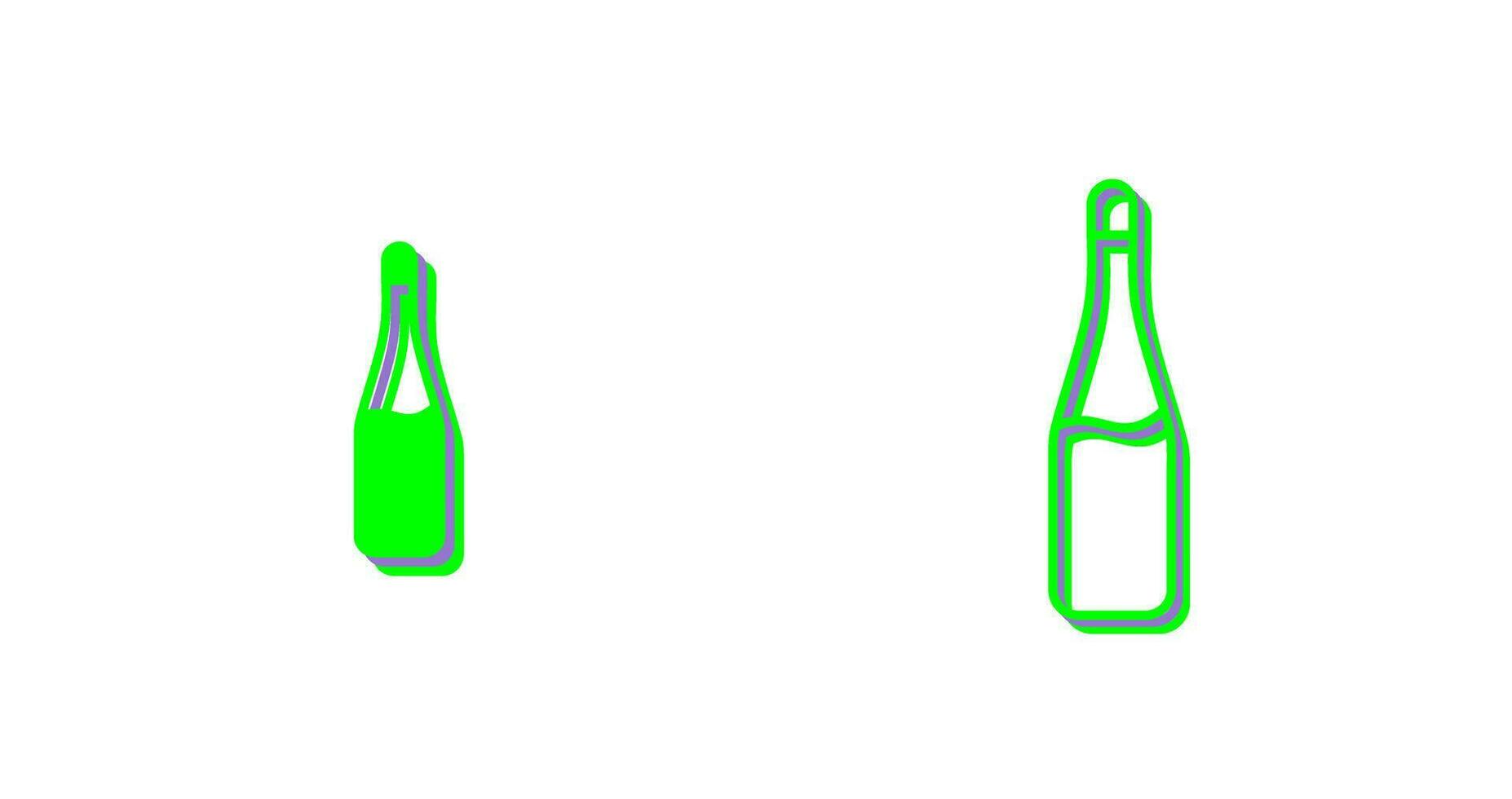 icono de vector de botella de champán