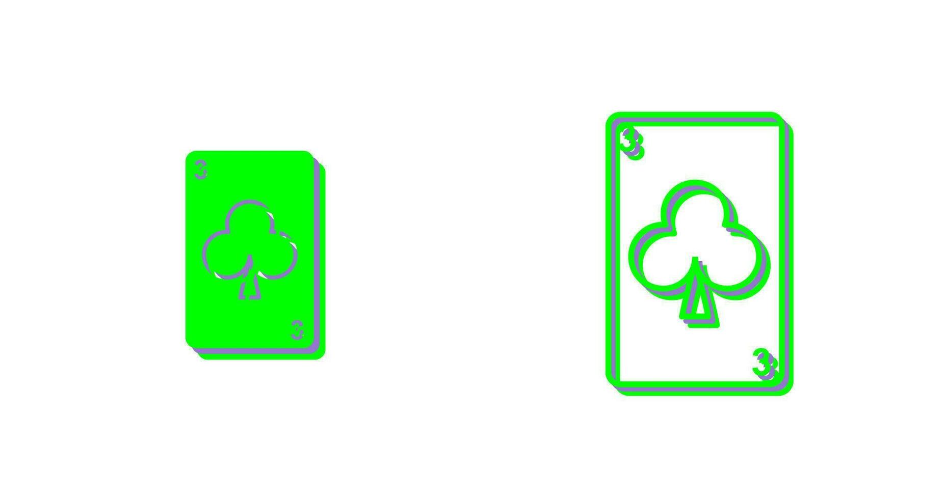 Clubs Card Vector Icon