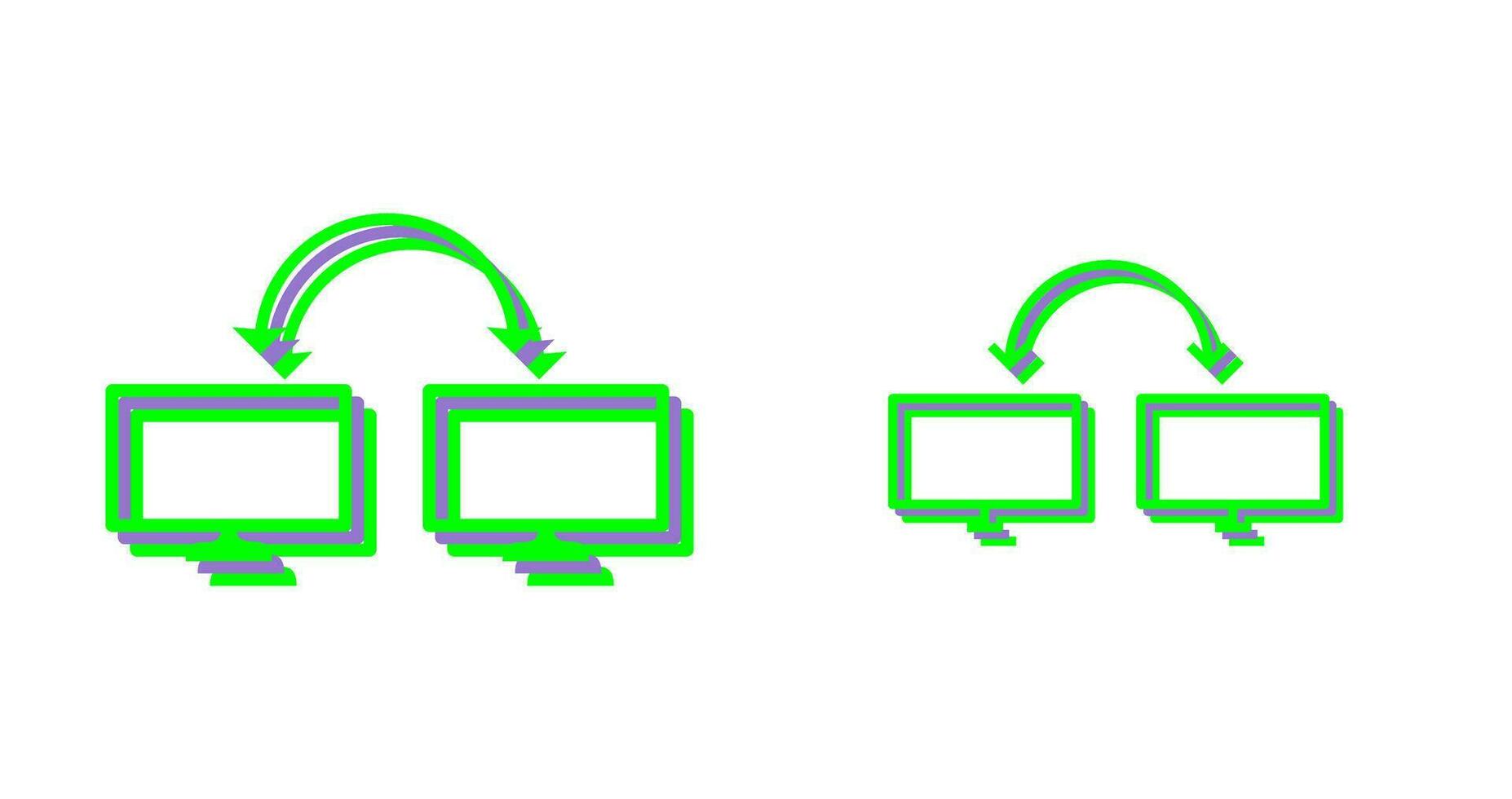 Unique Connected Systems Vector Icon
