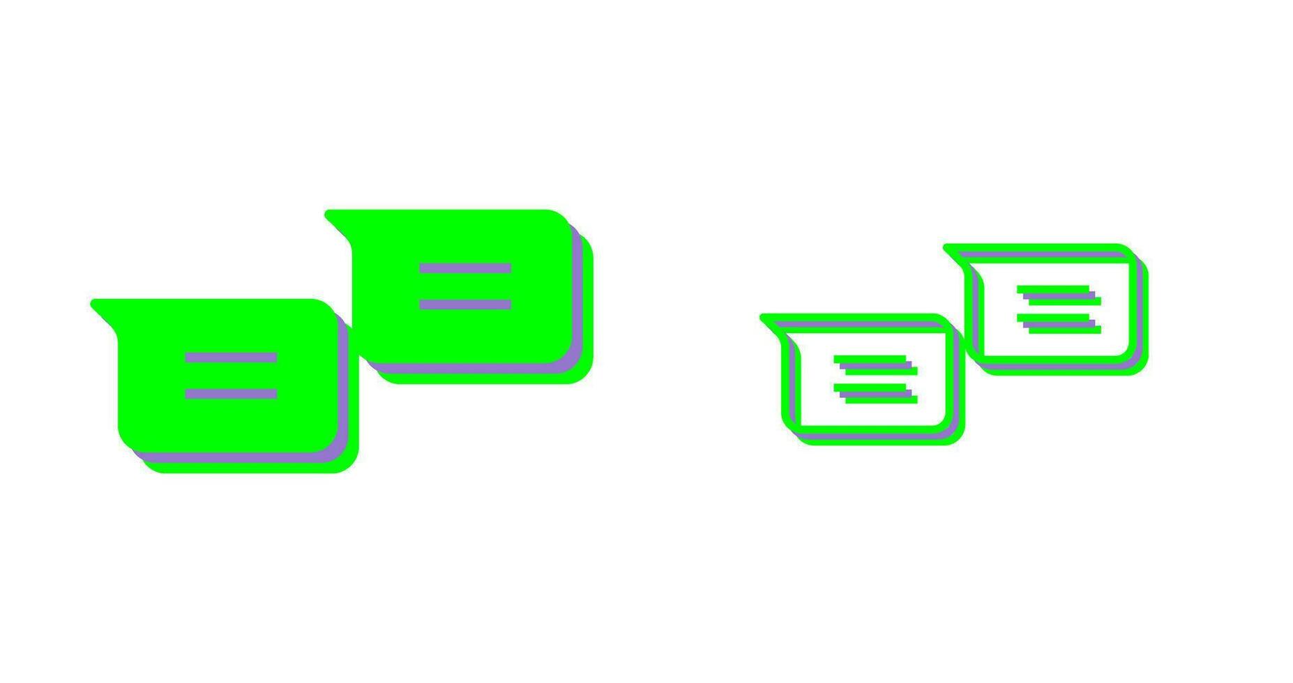 Unique Messages Vector Icon