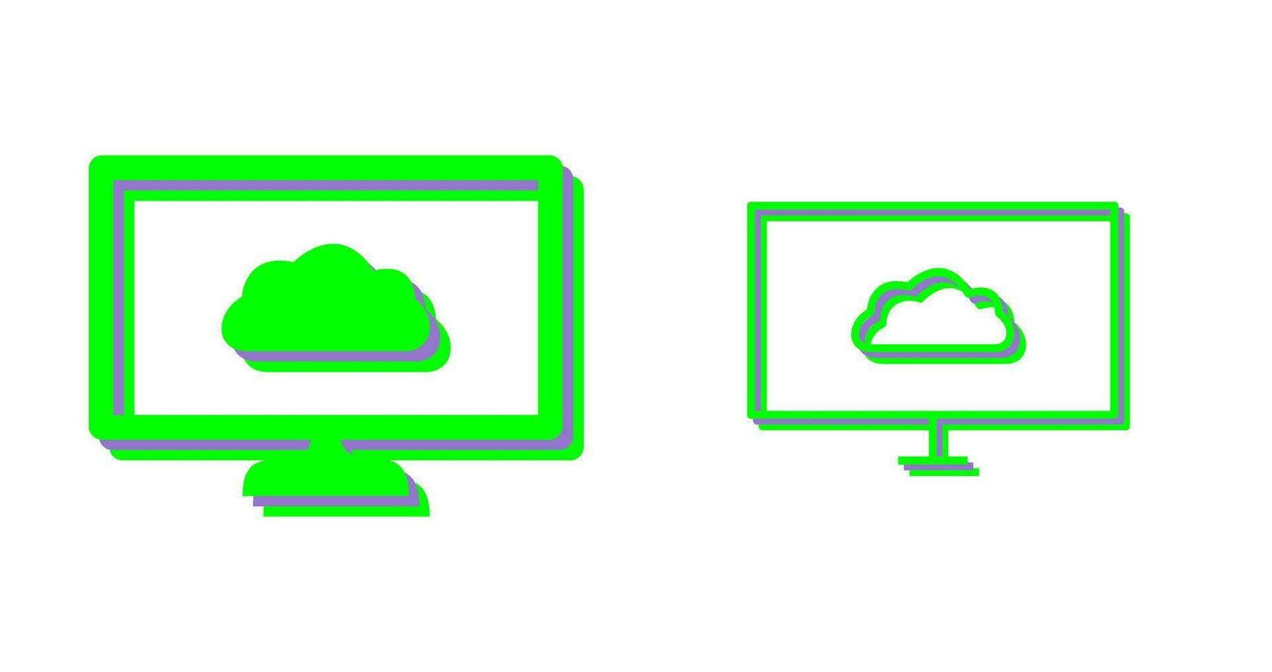 Unique Cloud System Vector Icon