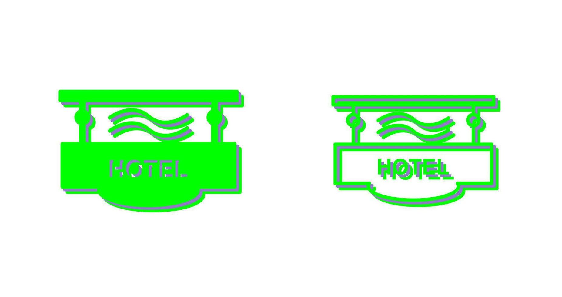 Hotel Sign Vector Icon
