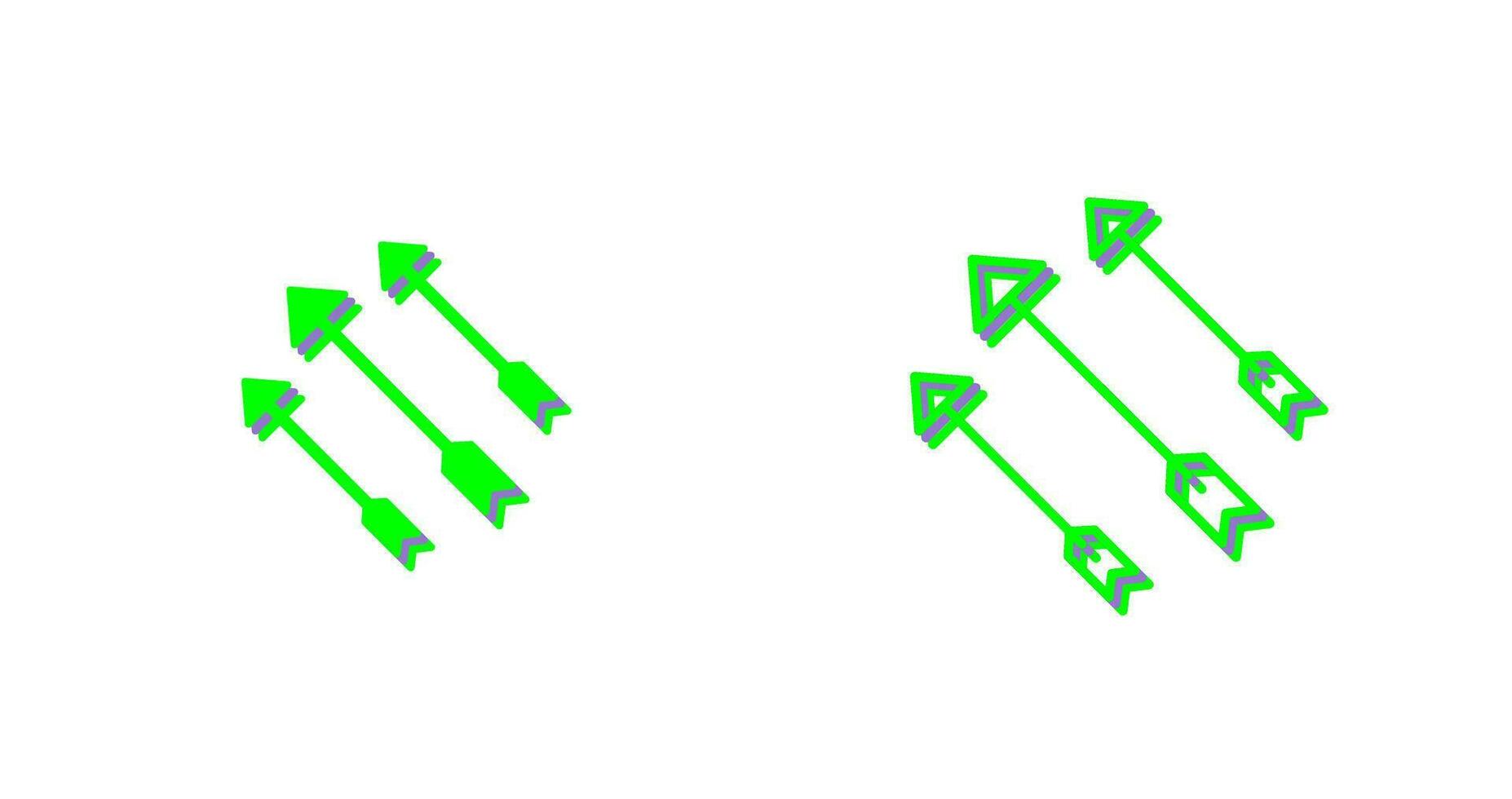 Unique Arrows Vector Icon