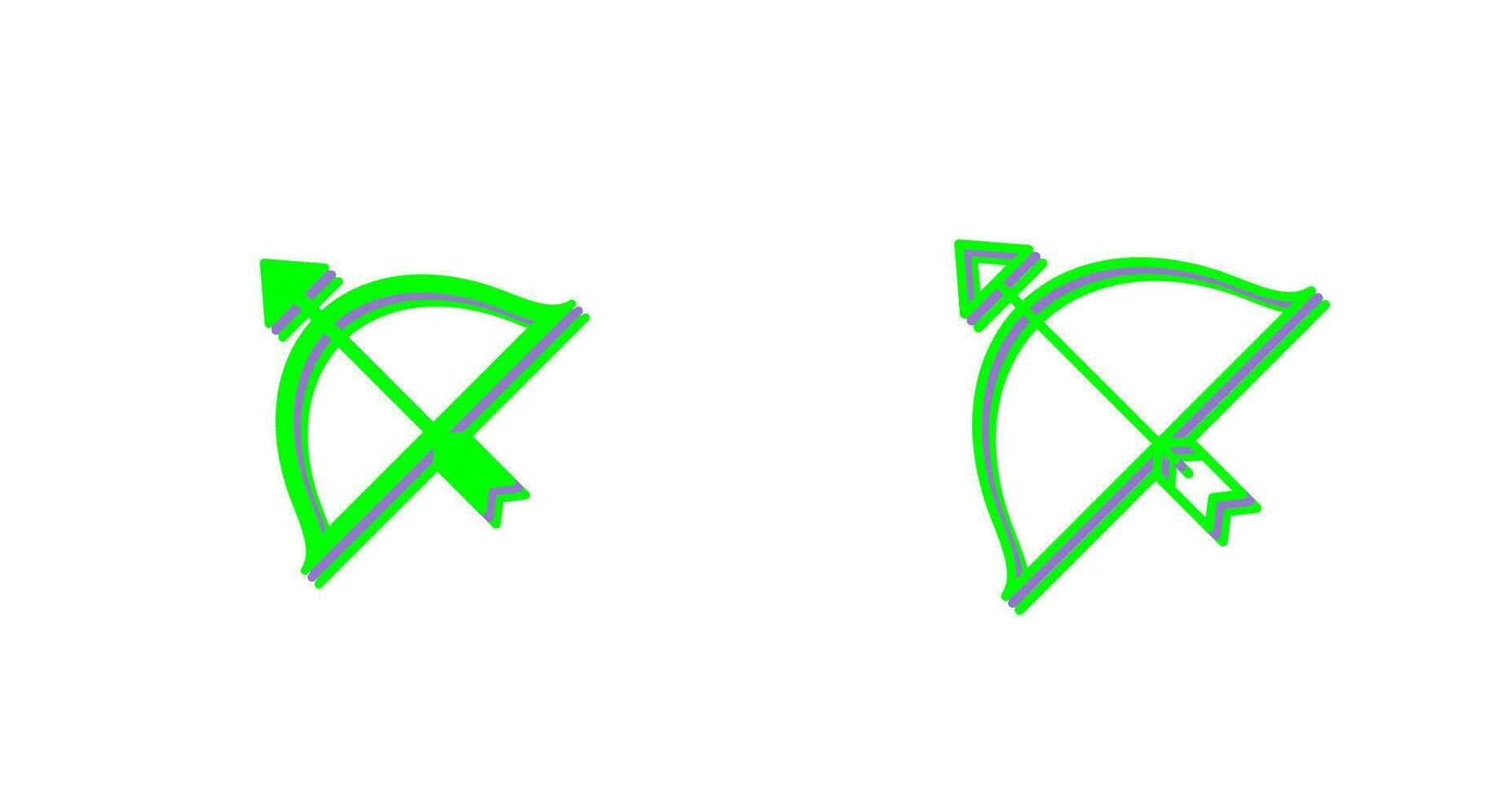 Unique Archery Vector Icon