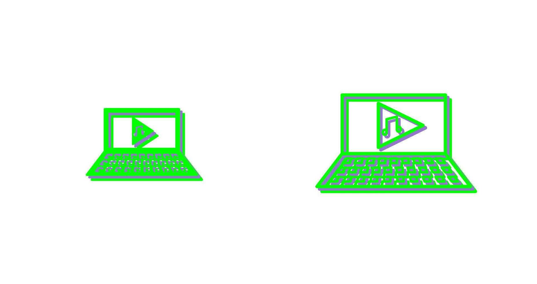 Unique Play Music Vector Icon