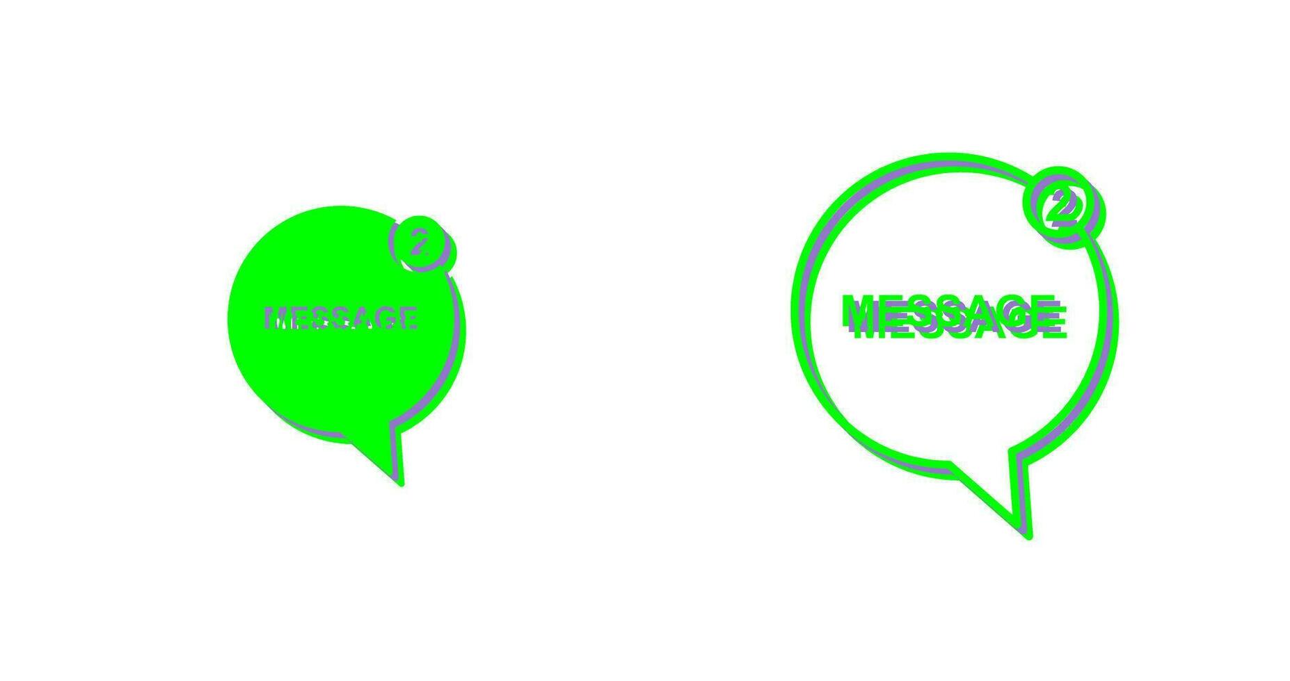 Message Bubbles Vector Icon