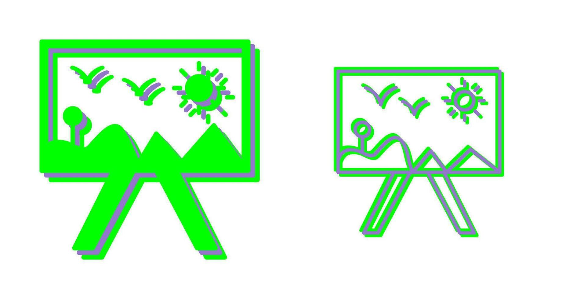 Painting of Canvass Vector Icon