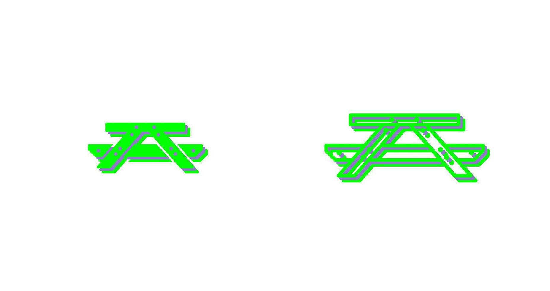 Picnic of Table Vector Icon