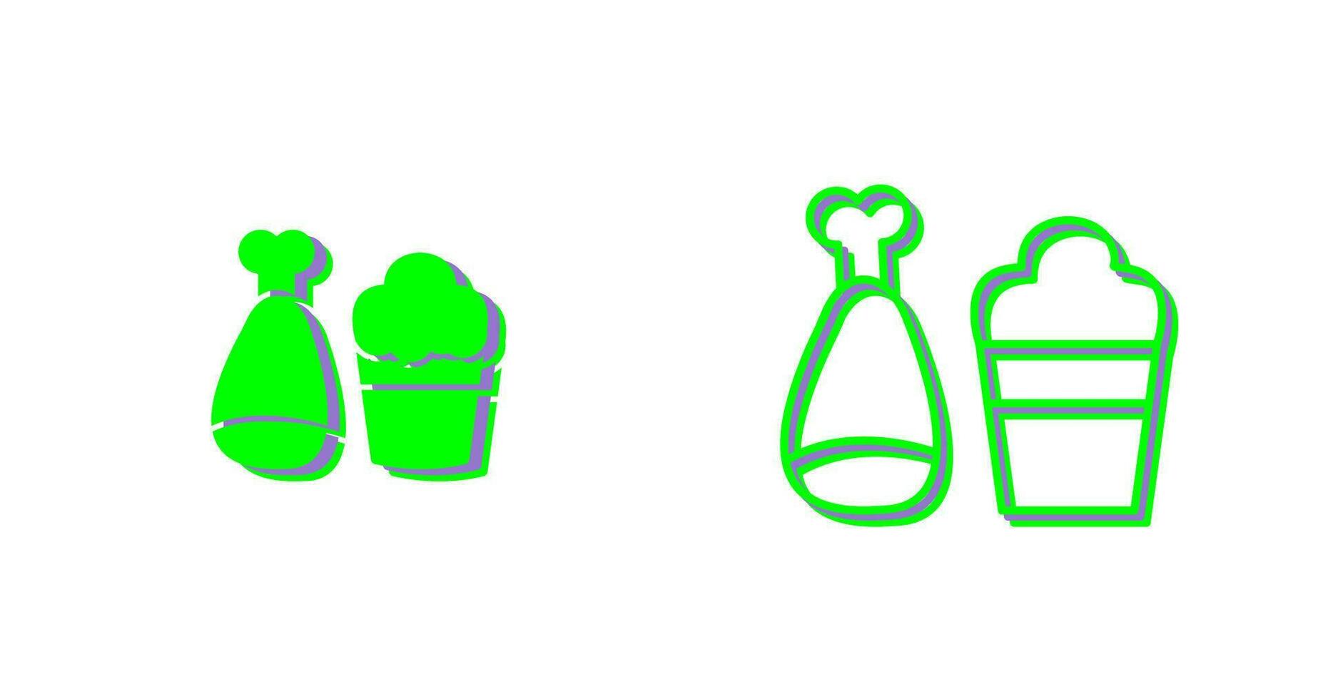 Food and Beer Vector Icon