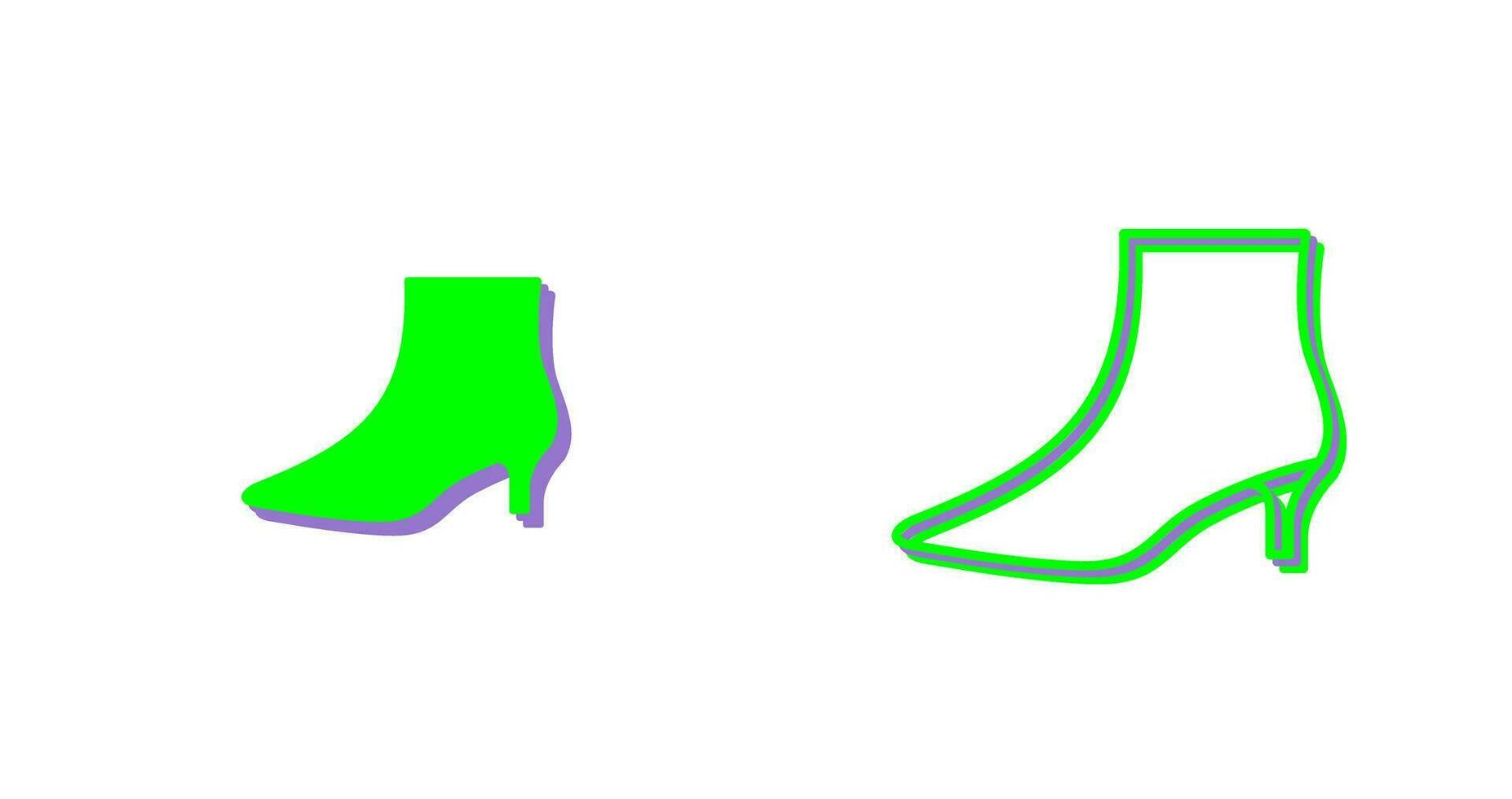 Boots with Heels Vector Icon