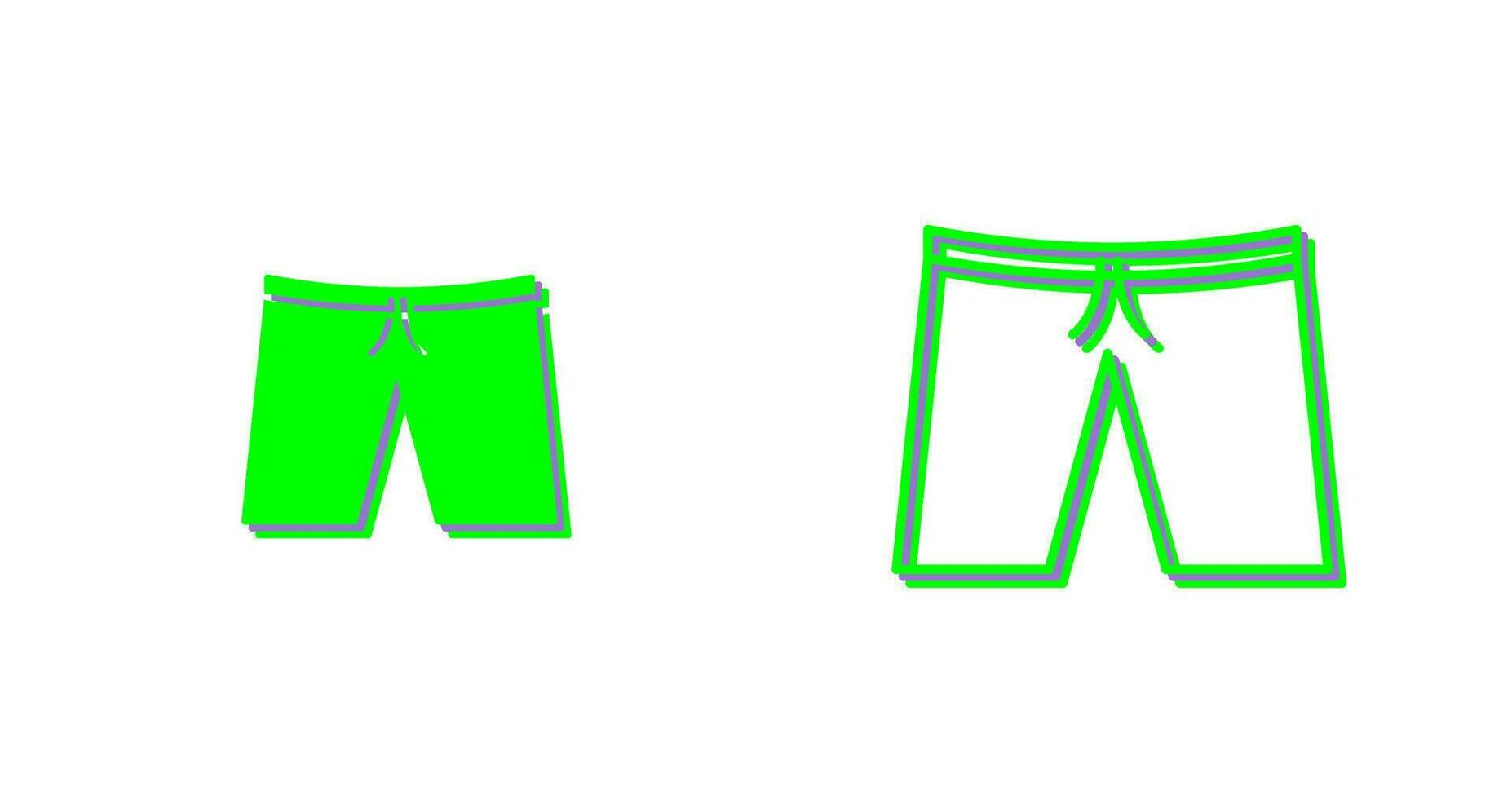 icono de vector de pantalones cortos