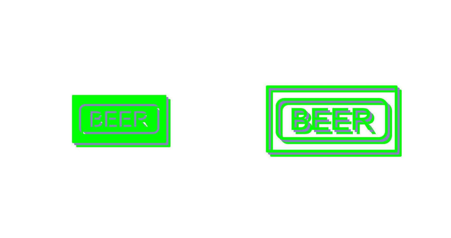Beer Sign Vector Icon