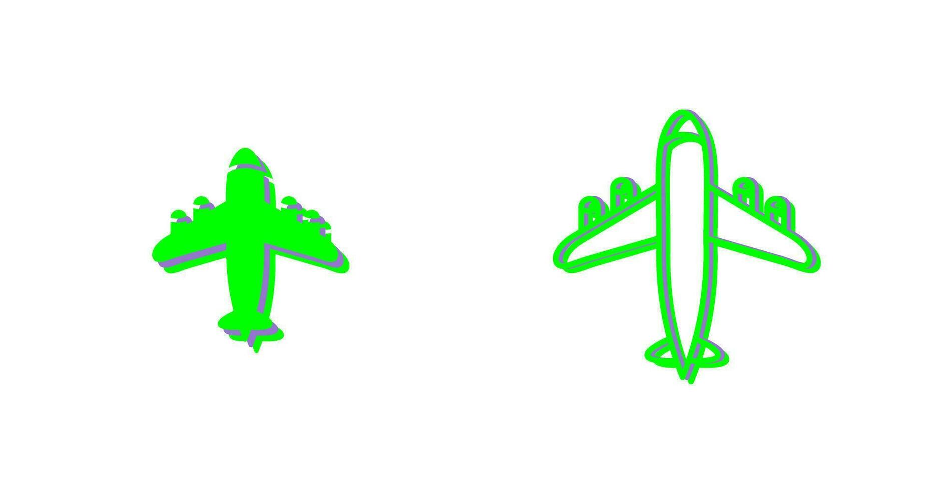 Flying Airplane Vector Icon