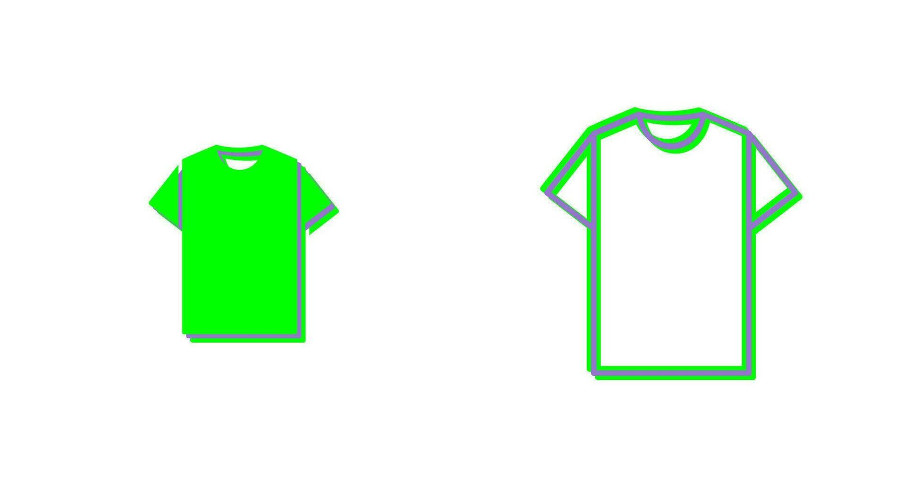 llanura t camisa vector icono