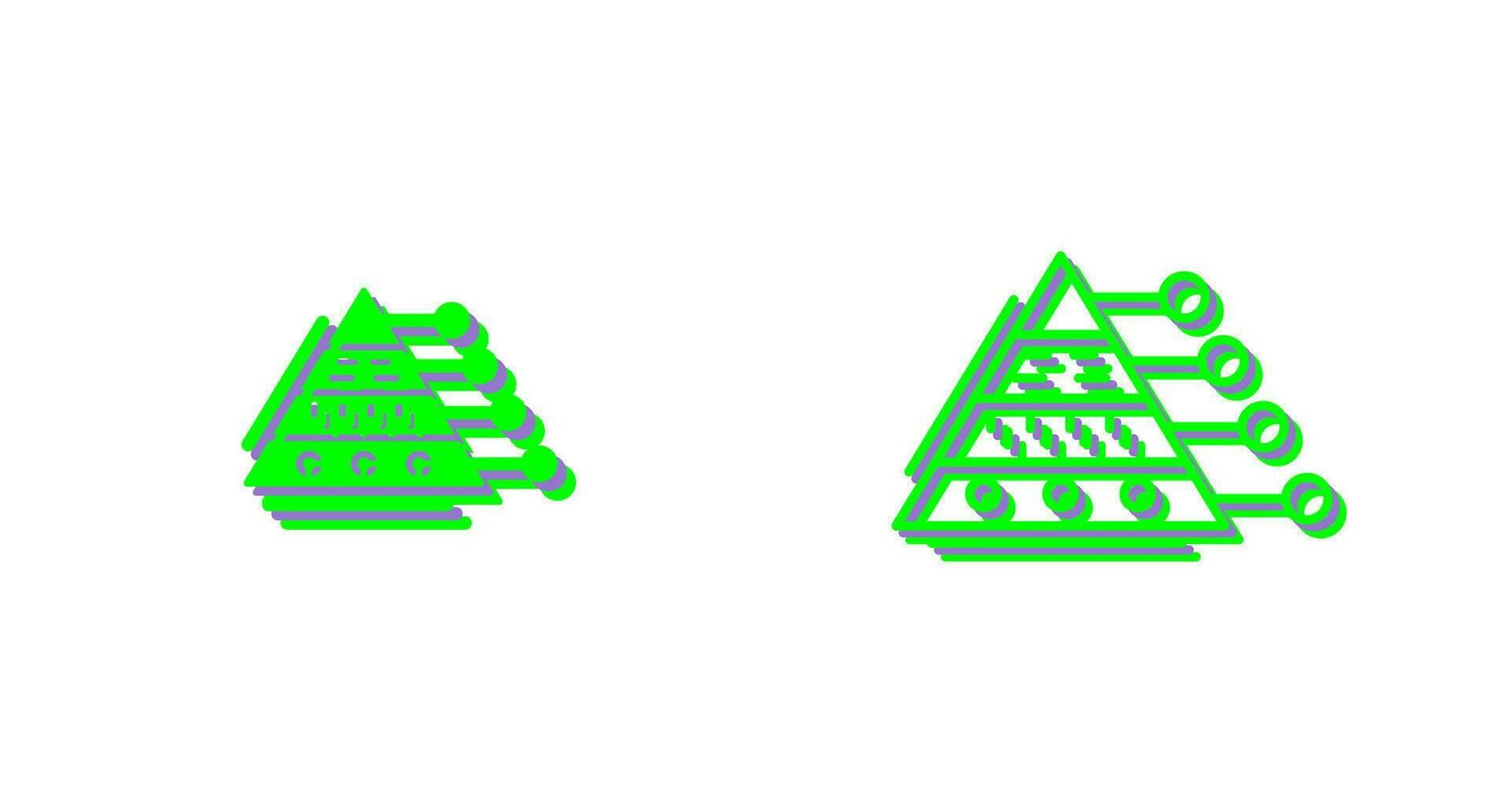 Pyramid Graph Vector Icon