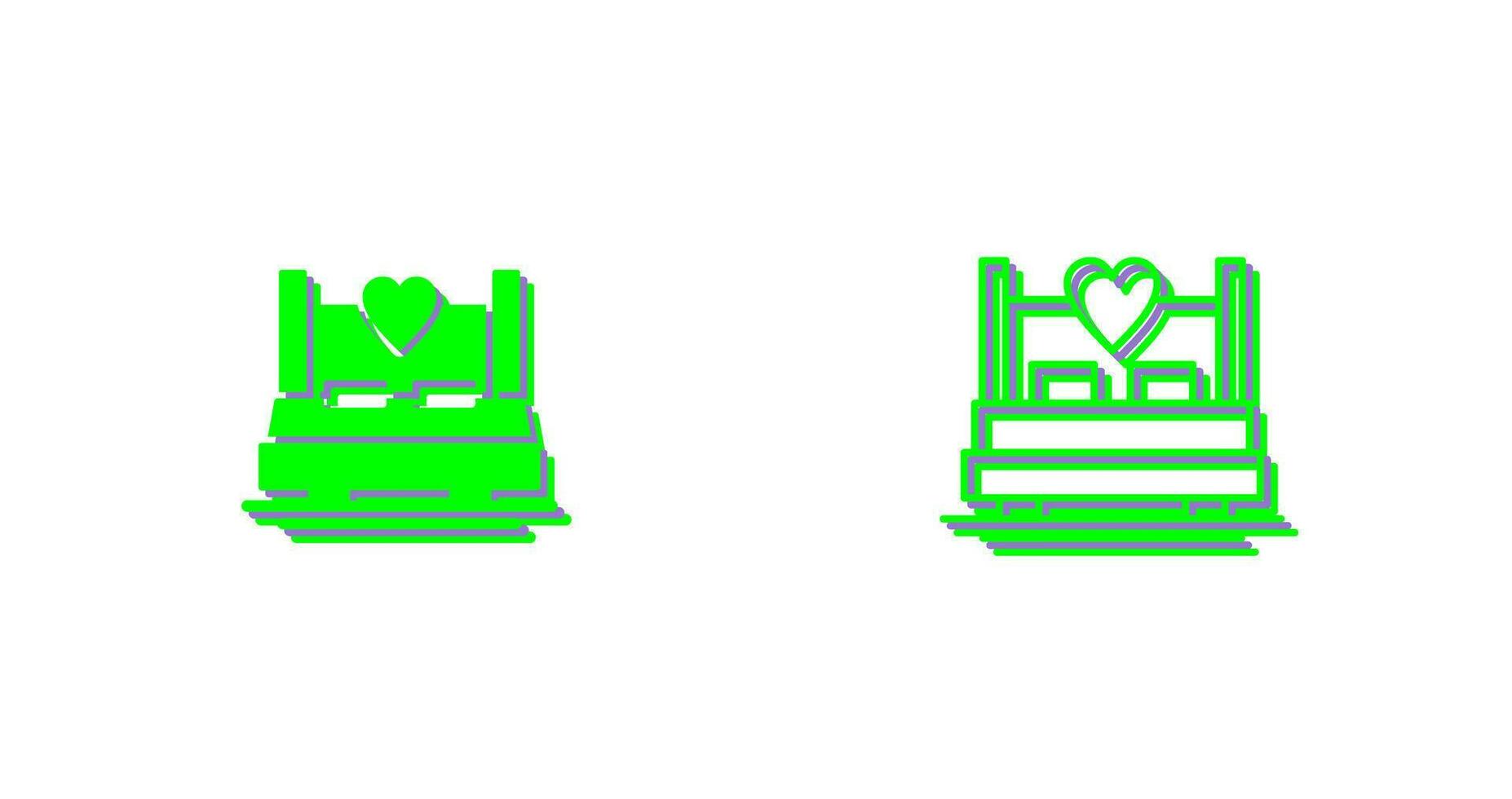 Double Bed Vector Icon
