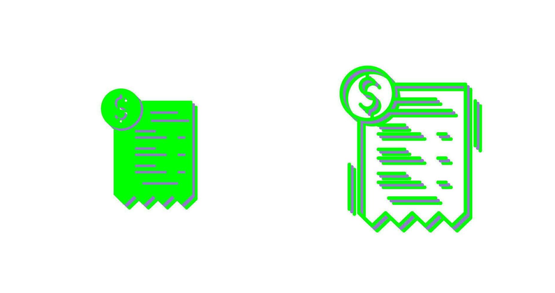 Bill Vector Icon